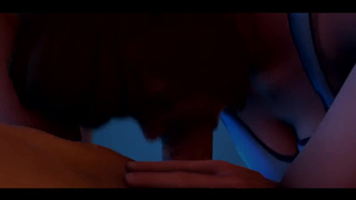 Сперма течет из носа Mei после мощного камшота в рот